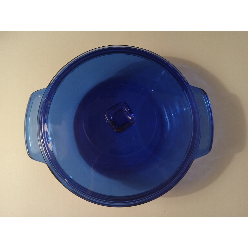 Anchor Hocking Blue Glass Ovenware Casserole Baking Dish , 2 Quart, 9 inch Wide
